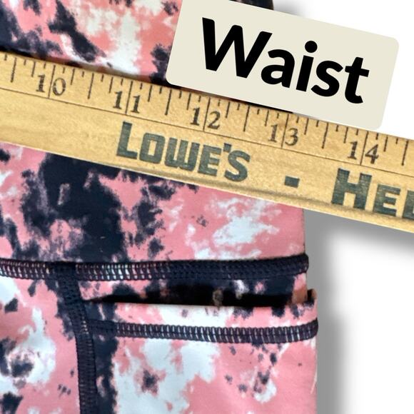 Sweaty Betty Leggings Womens Sz Small Pink Navy Power Size Two Pockets 7/8 High - Picture 6 of 11